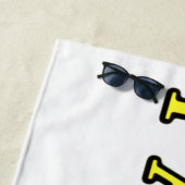 かわいいアートワークデザイン「SURVIVER」。買 ビーチタオル (インサイチュ)