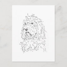 かわいいアート コッカプーの犬のイラスト