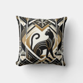 かわいいアールデコスタイル猫装飾用クッション クッション (正面)