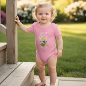 かわいいイエスは小さな私を愛しているトンボの少女少年 ベビーボディスーツ