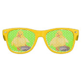 かわいいイエローアヒル キッズサングラス (正面)