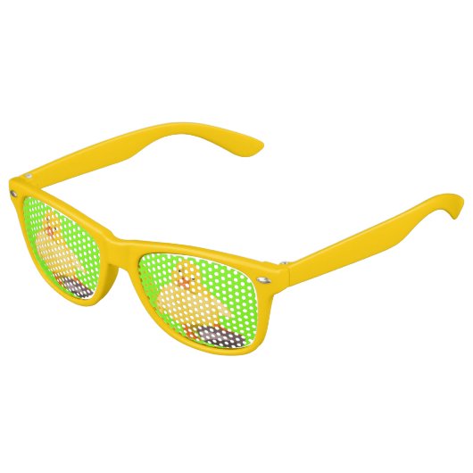 かわいいイエローアヒル キッズサングラス (アングル)