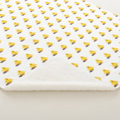 かわいいイエローアヒル シェルパブランケット (3/4)