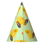 かわいいイエローアヒル パーティーハット (裏面)