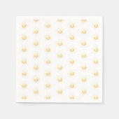 かわいいイエローウォーターカラーサンシャインボーお洒落ホ スタンダードカクテルナプキン (正面)