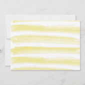 かわいいイエローサンシャインガール1stフォトバースデーパーティー 招待状 (裏面)