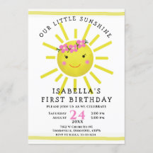 かわいいイエローサンシャイン1st誕生日パーティー