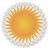 かわいいイエローサンシャイン シール (正面)