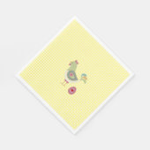 かわいいイエロージンジャムチキンナプキン スタンダードランチョンナプキン (角)