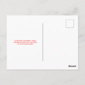 かわいいイエロースーパーヒーロー祖父母の日 ポストカード (裏面)