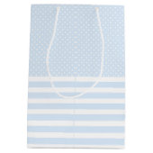 かわいいイエローディノウィズハッピースターズホテル誕生日の好意 ミディアムペーパーバッグ (裏面)