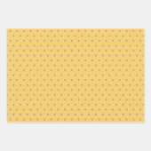 かわいいイエローハウスパピーバードベビーシャワー ラッピングペーパーシート (正面2)