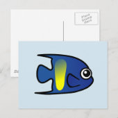 かわいいイエローバーアンジェフィッシュ ポストカード (正面/裏面)