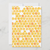 かわいいイエロービーデイジージェンダーリビール招待状 招待状 (裏面)