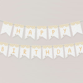 かわいいイエロービーハニー最初のミツバチの日 バンティングフラッグ