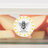 かわいいイエロービー ラベル (貼付)