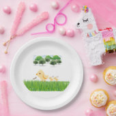 かわいいイエローベビーシック赤ちゃんシャワー ペーパープレート (パーティー)