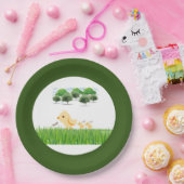 かわいいイエローベビーシック赤ちゃんシャワー ペーパープレート (パーティー)