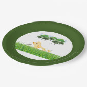 かわいいイエローベビーシック赤ちゃんシャワー ペーパープレート (アングル)