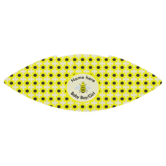 かわいいイエローベビービージェンダーリビールニュートラルカスタム アメリカンフットボール (パネル)