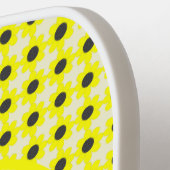 かわいいイエローベビービージェンダーリビールニュートラルカスタム ピックルボールラケット (左詳細)