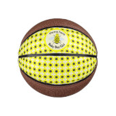 かわいいイエローベビービージェンダーリビールニュートラルカスタム ミニバスケットボール (正面)