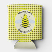 かわいいイエローベビービージェンダーリビールニュートラルカスタム 缶クーラー (裏面)