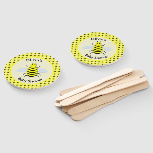 かわいいイエローベビービー男女兼用ベビーシャワー ハンドファン (組立なし)