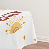かわいいイエローボホシームレスパターンファミリー テーブルクロス (インサイチュ)