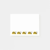 かわいいイエローレディバグ ポストイット (正面)