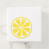 かわいいイエローレモンスライス「ありがとう」メッセージカード フェイバータグ (インサイチュ)