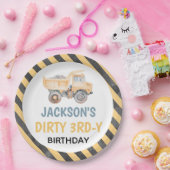 かわいいイエロー建築ダーティ3rdy紙プレート ペーパープレート (パーティー)