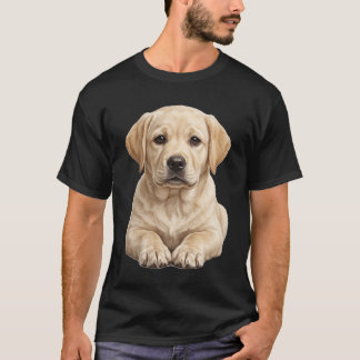 かわいいイエロー・ラブラドール・レトリバー・パピーTシャツ | Rea Tシャツ