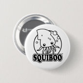 かわいいイカのボタン 缶バッジ (正面&裏面)