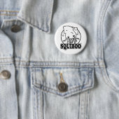 かわいいイカのボタン 缶バッジ (インサイチュ)