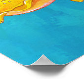 かわいいイカのポスター ポスター (角)