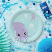 かわいいイカ紙プレート ペーパープレート (パーティー)