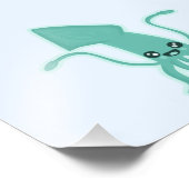 かわいいイカ フォトプリント            (角)