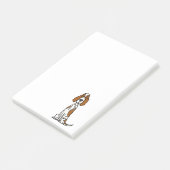 かわいいイギリスのセッター子犬の漫画 ポストイット (アングル)