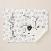 かわいいイギリスのブルテリア シェルパブランケット (正面(横))