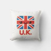 かわいいイギリス国旗 – かわいいイギリスデザイン クッション (正面)