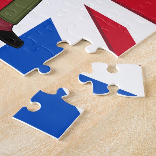 かわいいイギリス陸軍の兵士のジグソーパズル ジグソーパズル (側面)