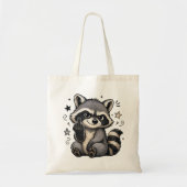 かわいいイタズラアライグマの態度 トートバッグ (正面)