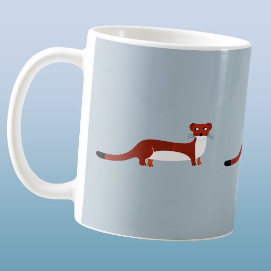 かわいいイタチ コーヒーマグカップ