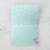 かわいいイタリアングレイハウンズ漫画の犬の母バレンタイン シーズンカード (内部)