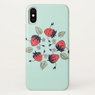 かわいいイチゴかわいいフルーツ iPhone X ケース