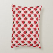 かわいいイチゴとデイジー アクセントクッション (裏面(縦))