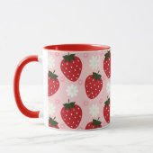 かわいいイチゴとデイジー マグカップ (左)