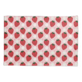 かわいいイチゴとデイジー 枕カバー (裏面)