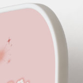 かわいいイチゴと花。 ピックルボールラケット (左詳細)